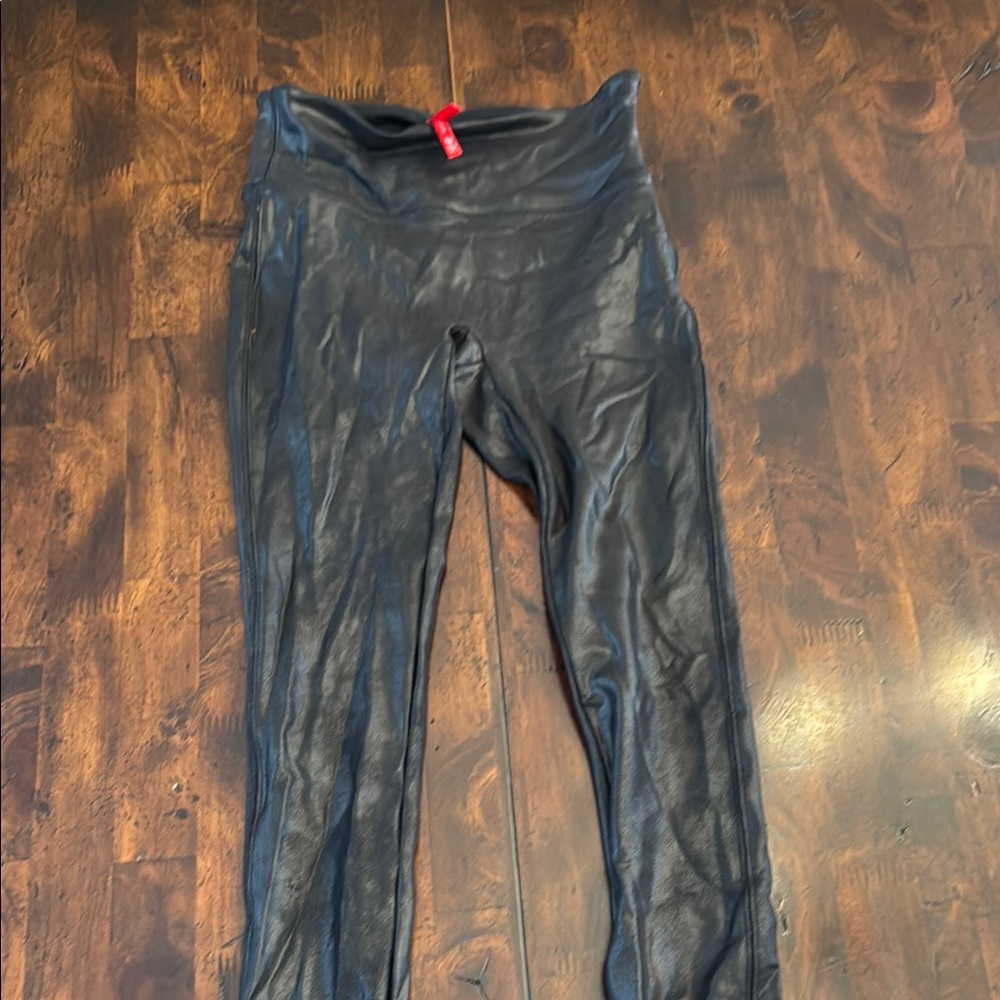 Black Faux Leather Leggings